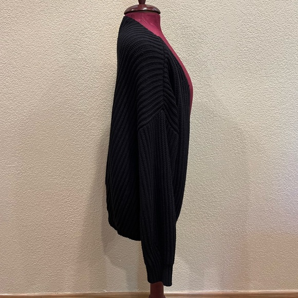 Code x Mode Black Open Front Dolman Cardigan - Picture 5 of 11
